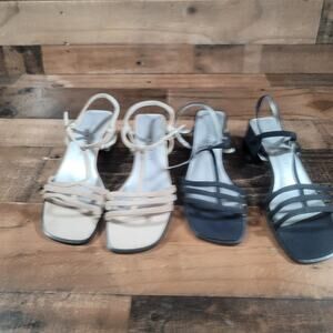 Hillard and Hanson Eclipse Strap Sandals - Size 8.5 - 2 Pairs